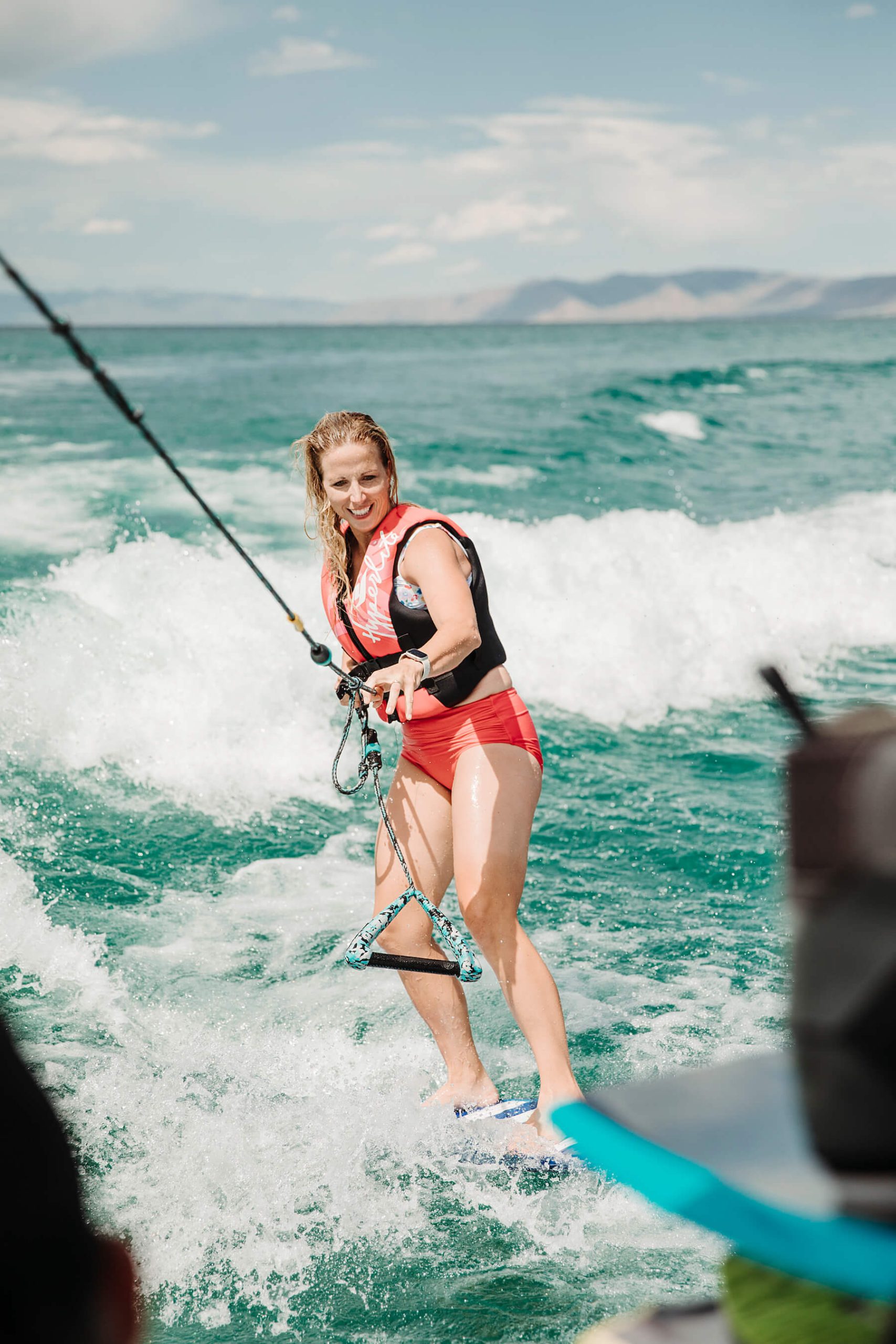 Wake Surfing at Bear Lake